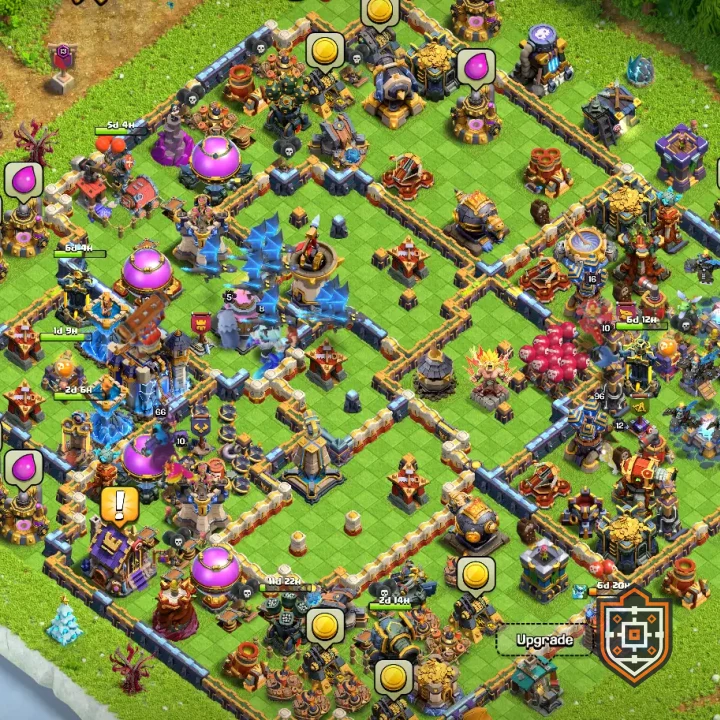 Home Village · Level 18 · Trophy · Hybrid