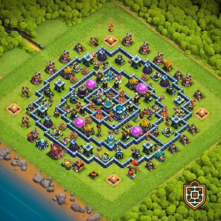 War Base · Level 13 · Farming · Hybrid