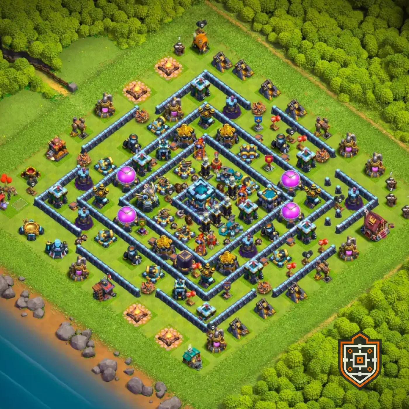 War Base · Level 13 · Farming · Hybrid