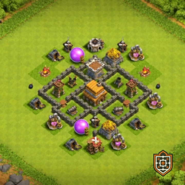 Home Village · Level 4 · War · Anti 3-Star